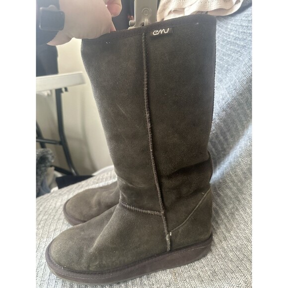 Emu Brown Boots Women’s Size 7 Suede Brontë High - Picture 6 of 7